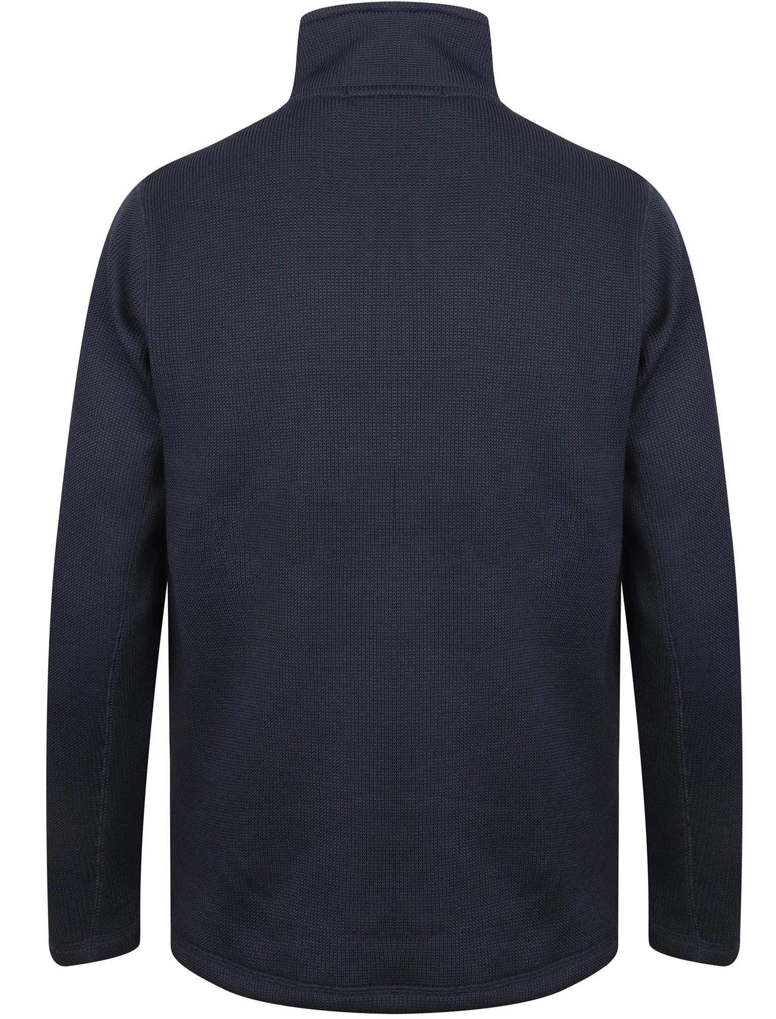 Douglas Textured Fleece Lined Pullover In Midnight Blue - Northern Expo