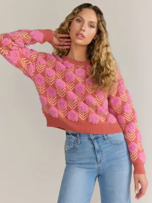 Dreamers Zig Zag Floral Intarisa Pullover - Brands We Love