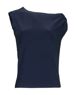 Drop Shoulder Sleeveless Top Midnight