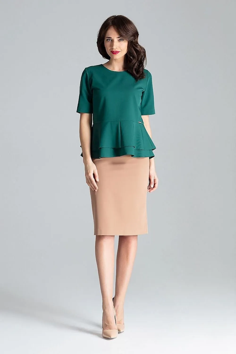 Elegant Lenitif Overlap Midi Skirt