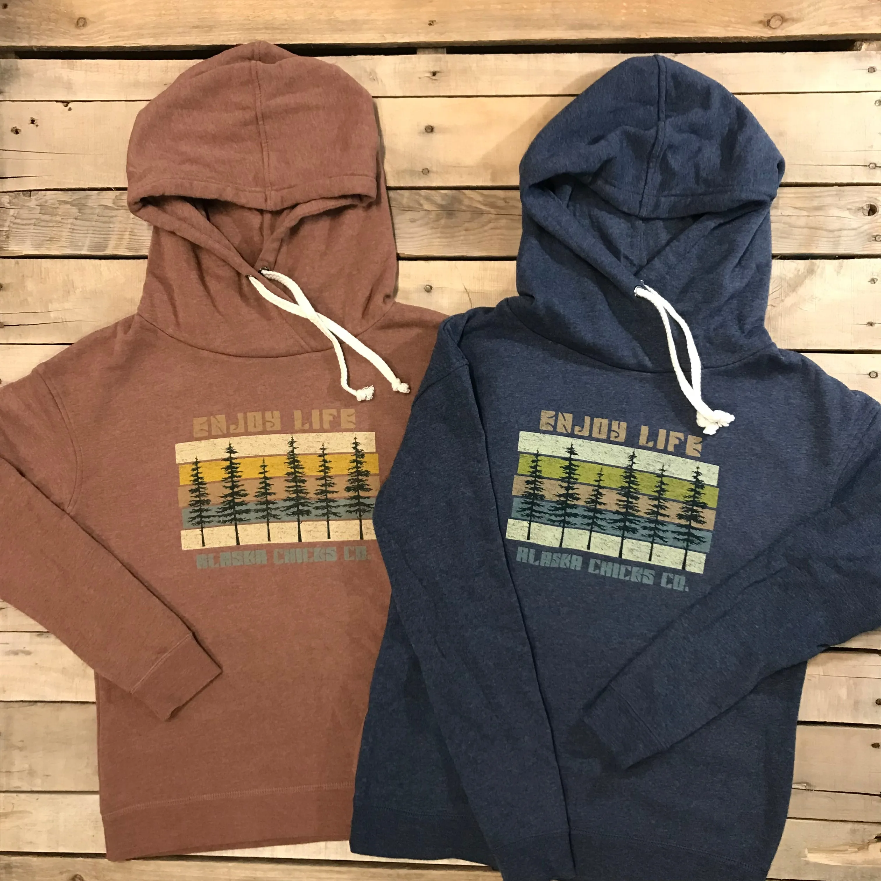 Enjoy Life Tree Line Hoodie