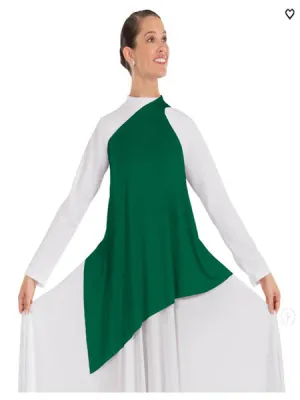 Eurotard 13845 Womens Simplicity Asymmetrical Tunic