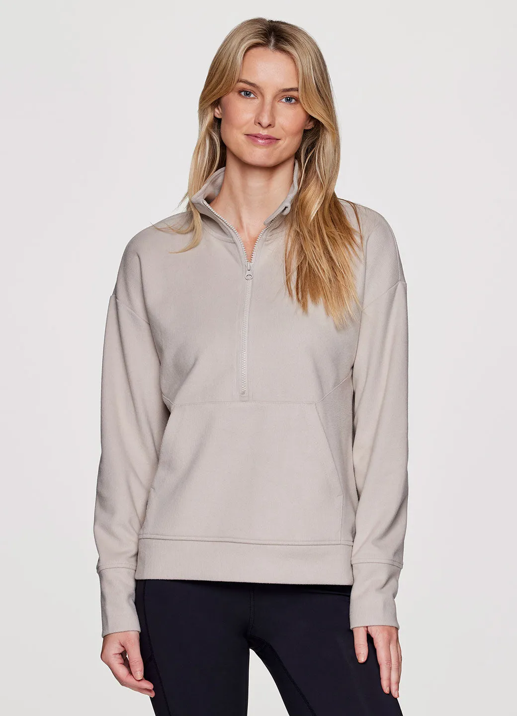 Faith Textured Fleece 1/2 Zip Pullover