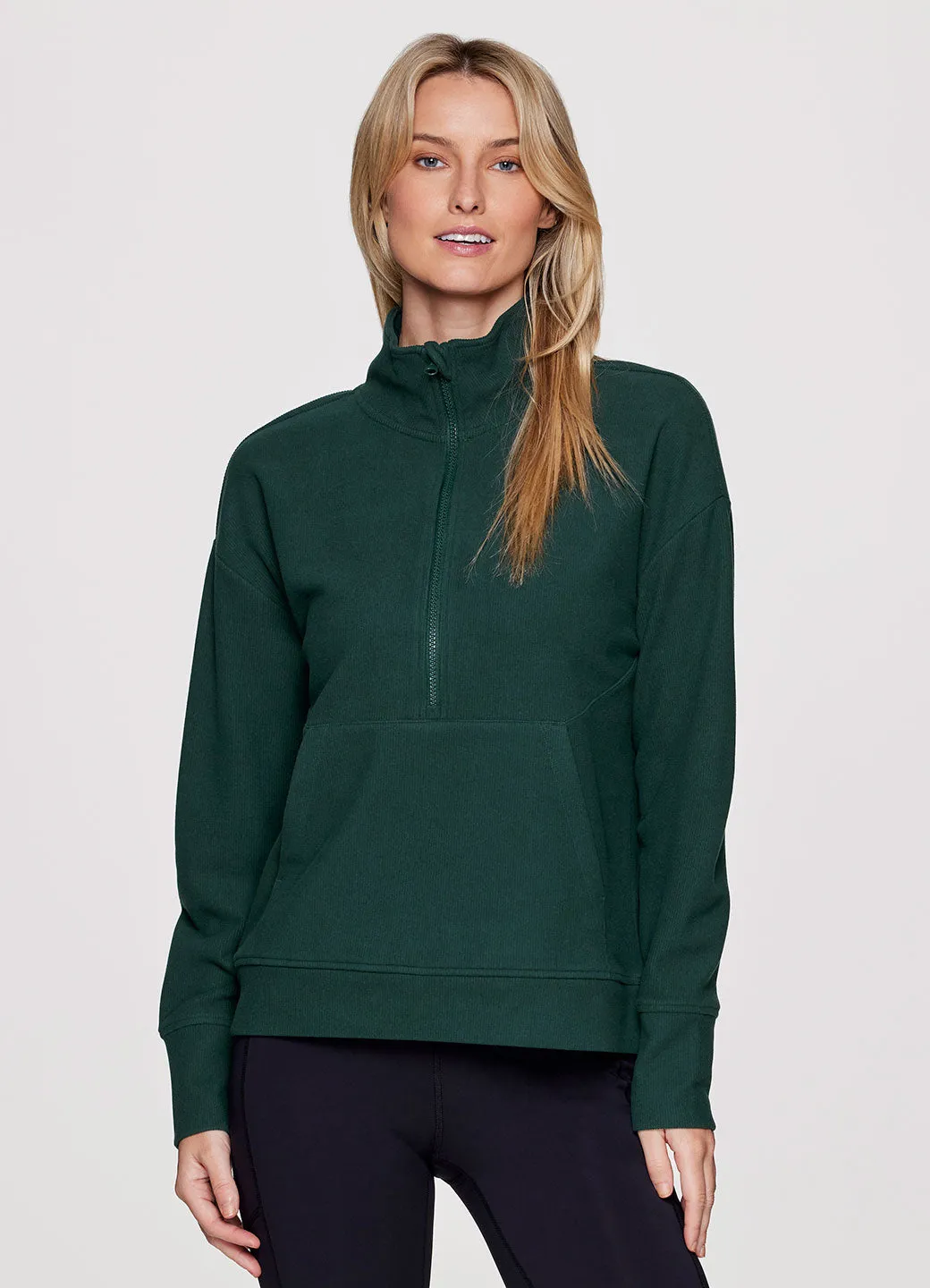 Faith Textured Fleece 1/2 Zip Pullover