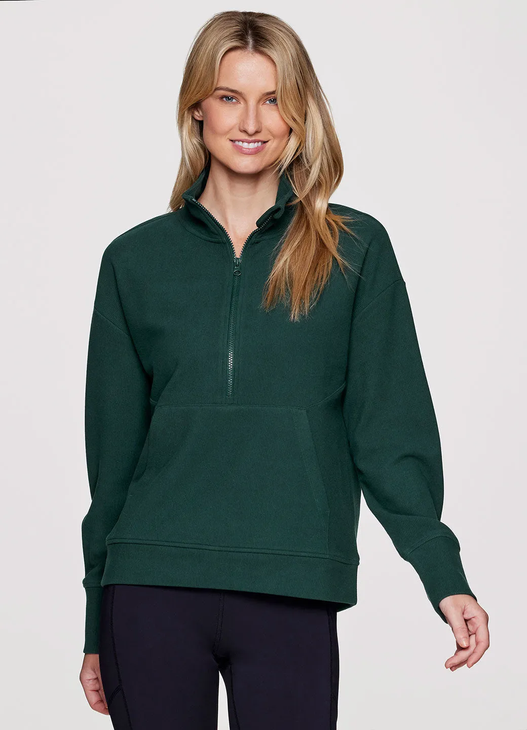 Faith Textured Fleece 1/2 Zip Pullover