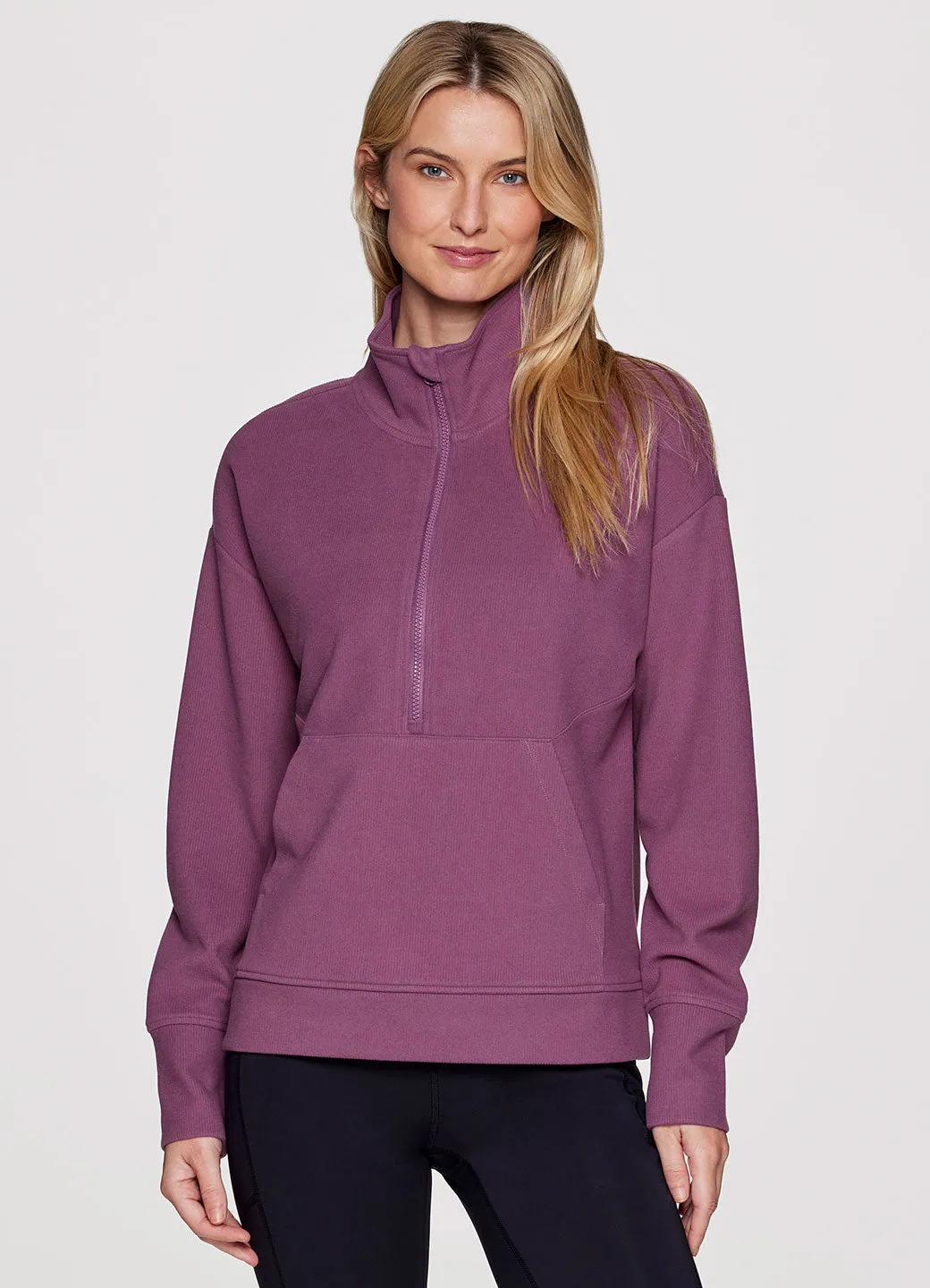 Faith Textured Fleece 1/2 Zip Pullover