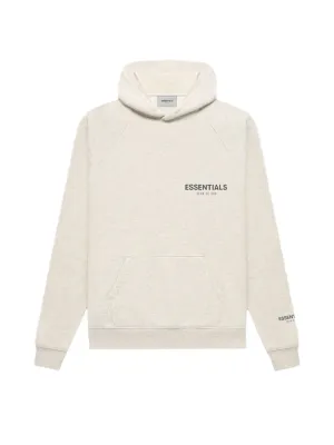 Fear Of God Essentials Core Collection Pullover Hoodie Light Heather Oatmeal