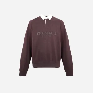 FEAR OF GOD ESSENTIALS PLUM PULLOVER POLO TEE