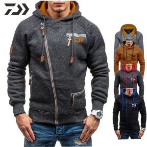 Fishing Hoodie Men Winter Warm Fishing Sweatshirt Men Fishing Shirt Coat Fishing Jacket Men Sport Wear Fishing Clothing