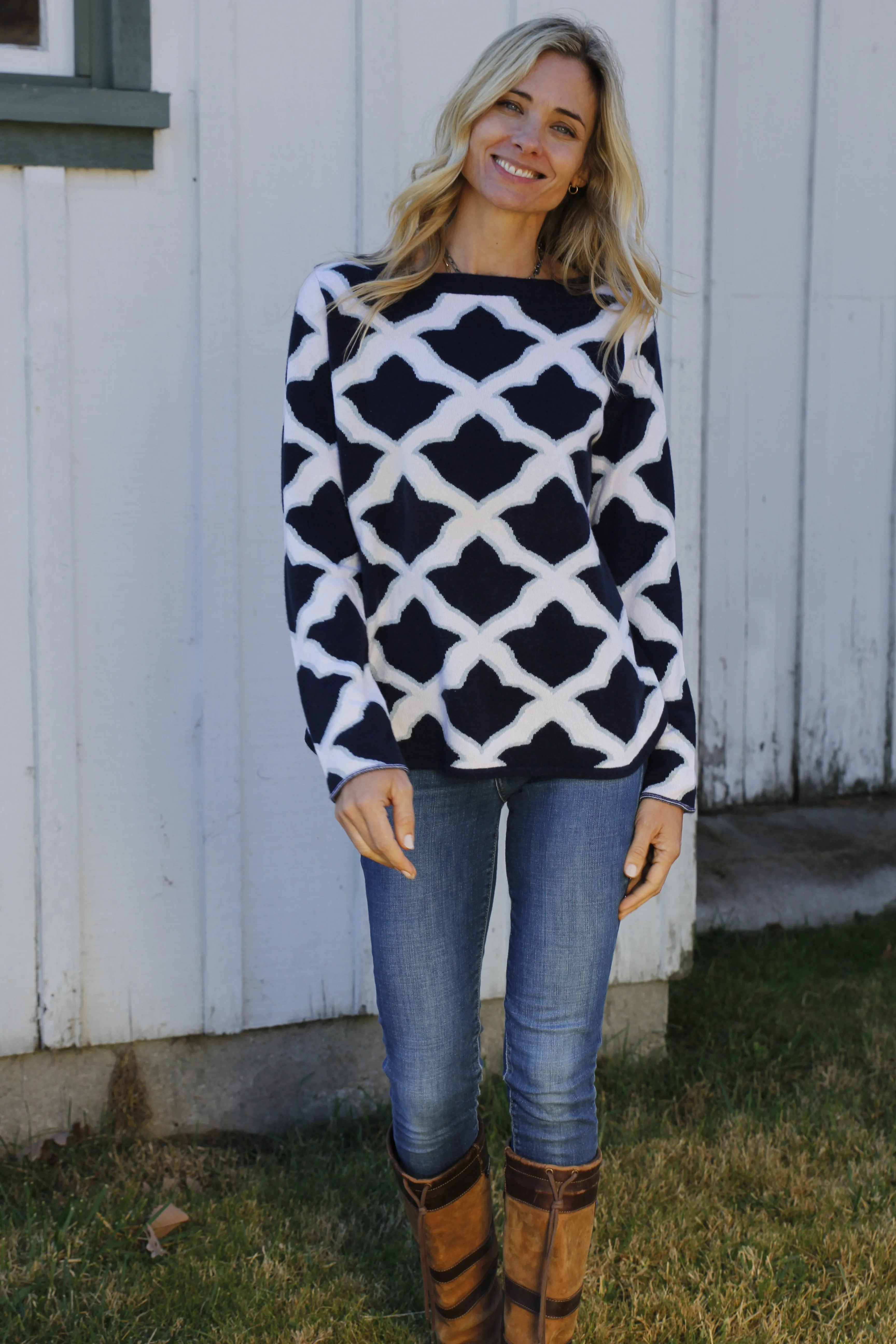 Fleur De Isle Cashmere Boatneck