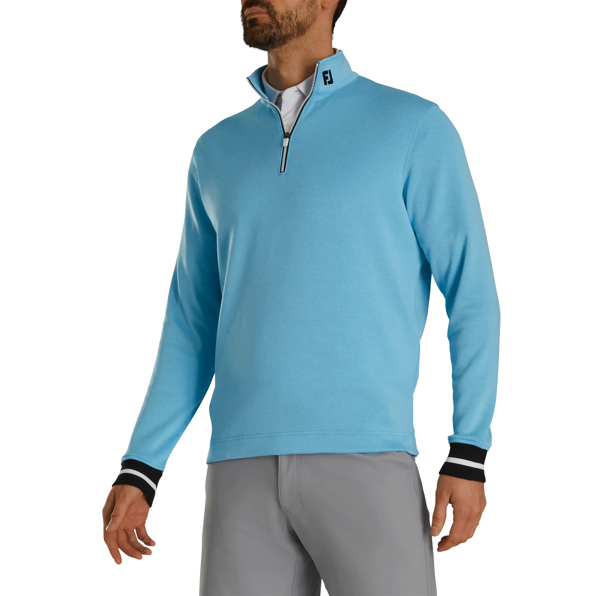 FootJoy Ribbed Quarter-Zip Flatback Rib