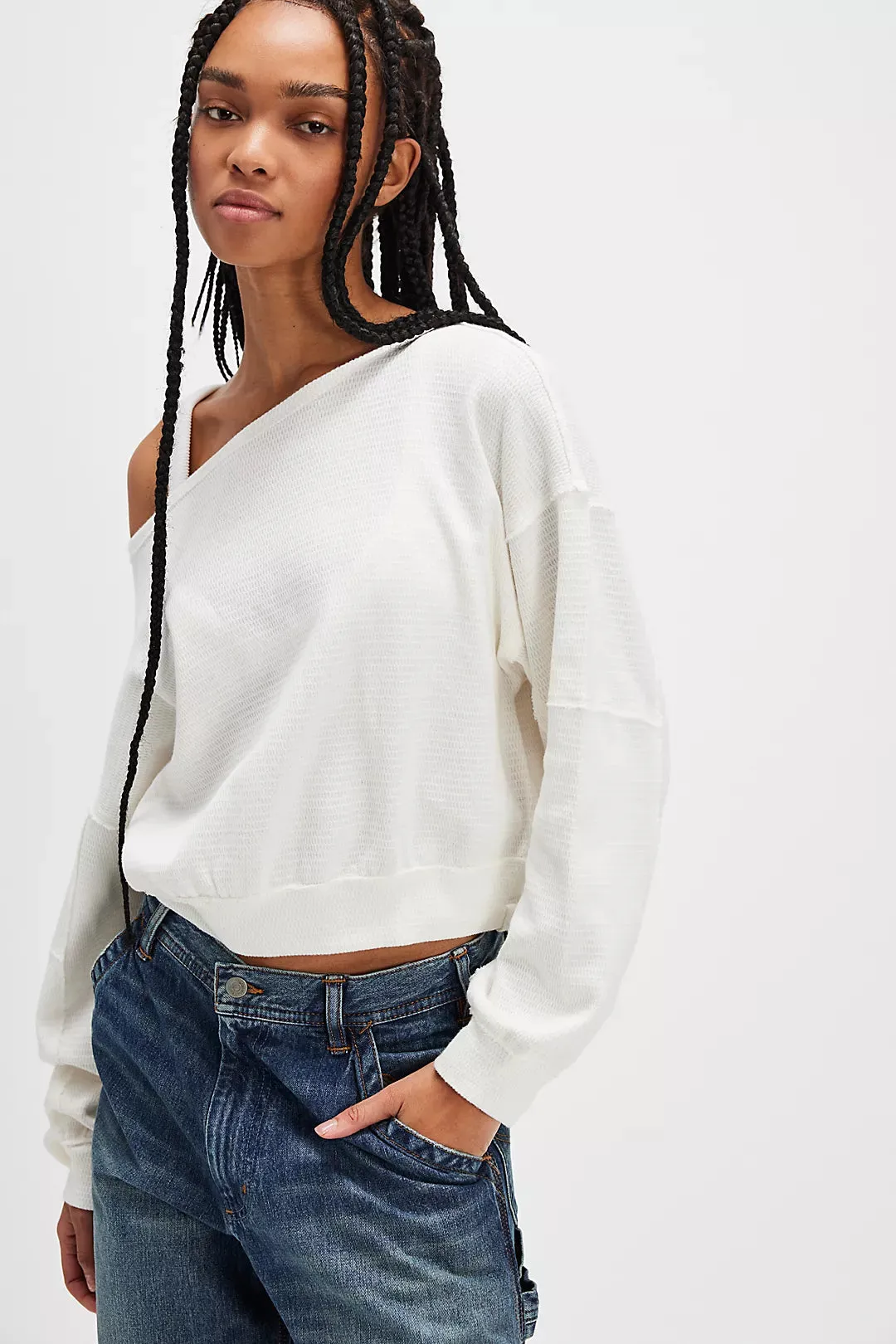 Free people Ife Pullover In Ivory