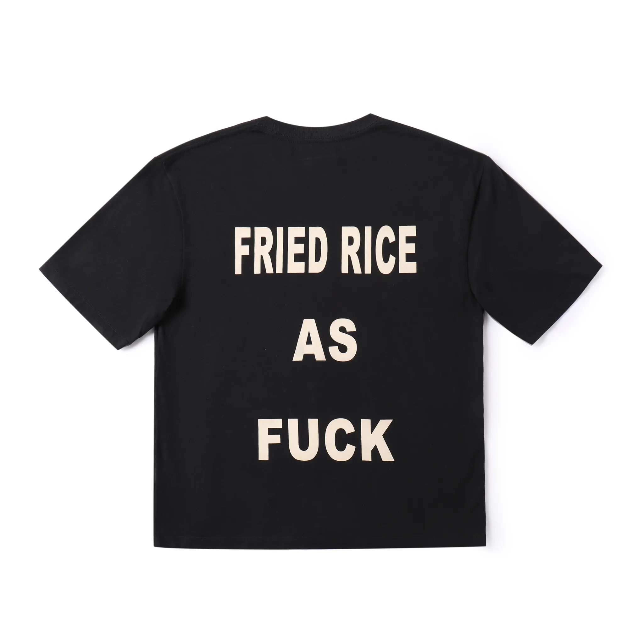 FRIED RICE AS FUCK Tee - Black