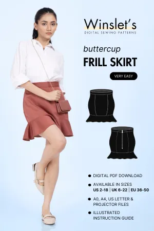 Frill Skirt Sewing Pattern 'Buttercup'