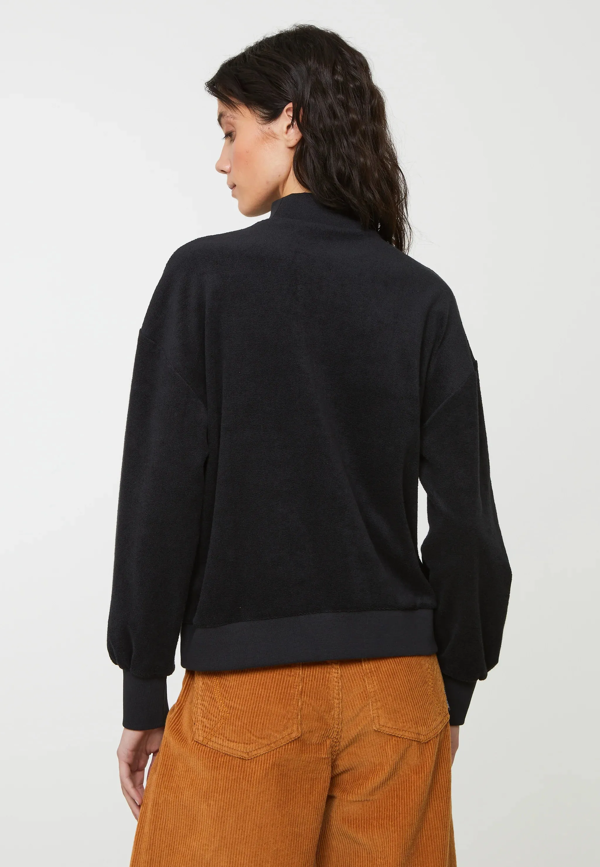 Frottee Sweatshirt DICHONDRA black | recolution