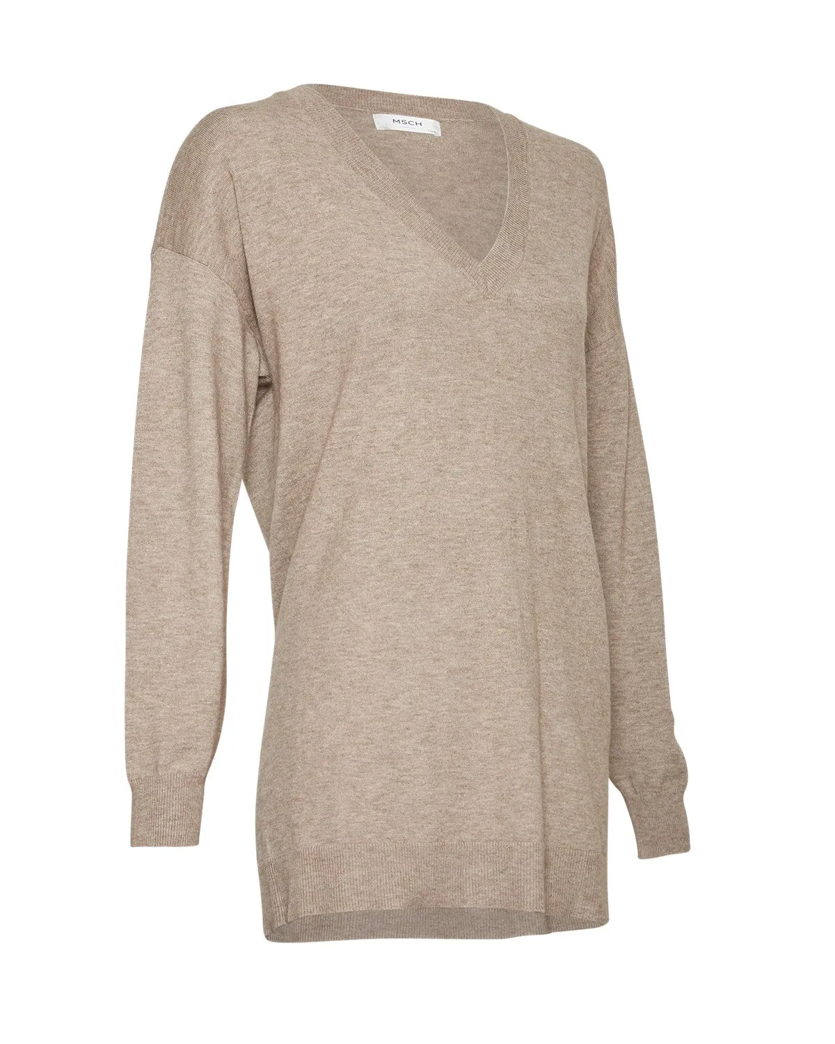 Galine Rachelle V Neck Pullover - Dune Melange