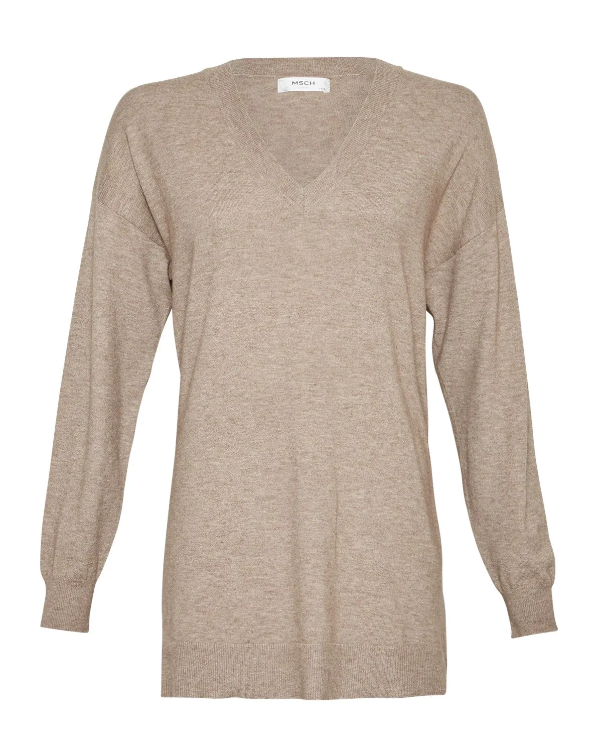 Galine Rachelle V Neck Pullover - Dune Melange