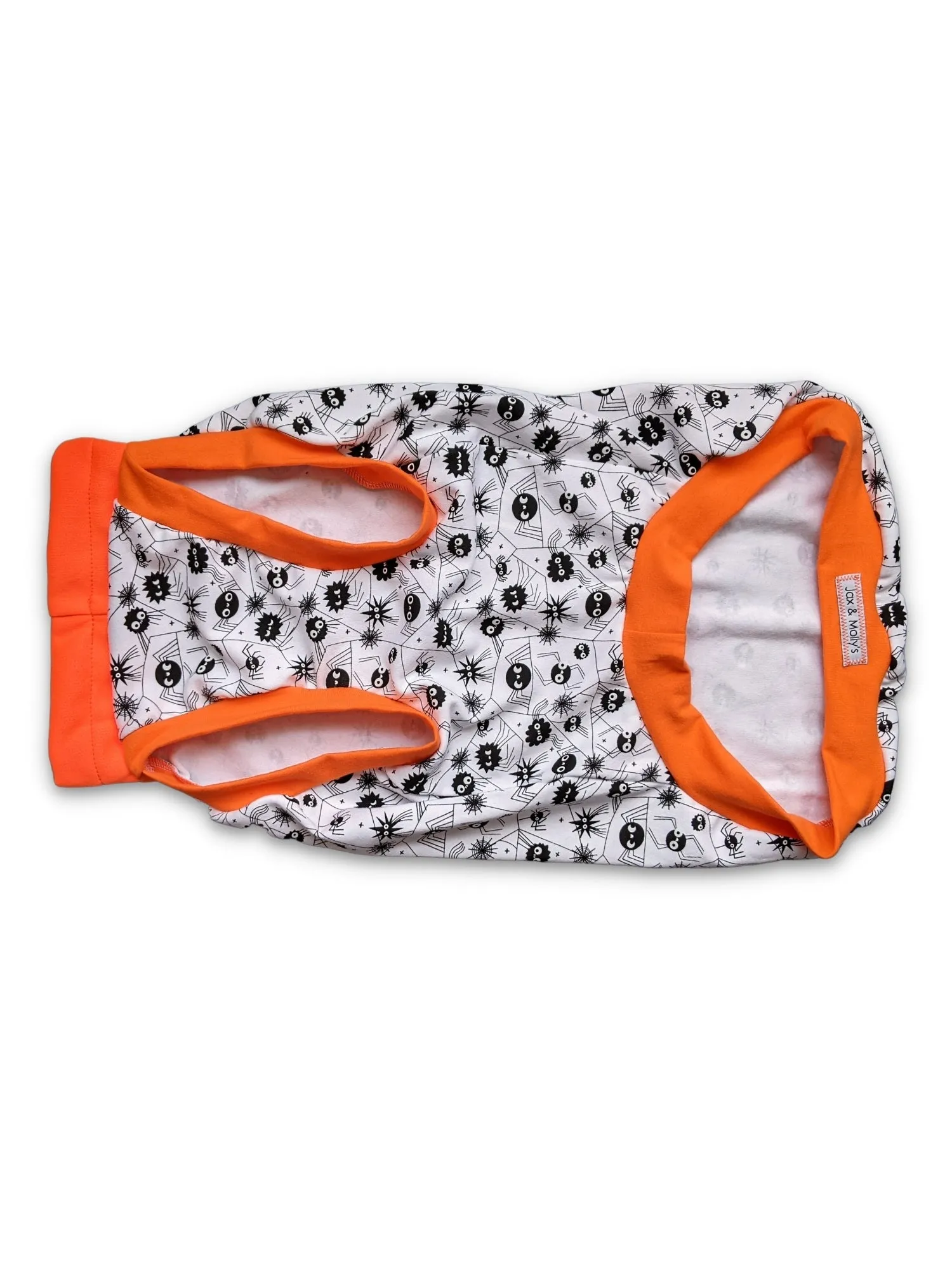 Glow in the Dark Halloween Spider Dog Muscle Tank