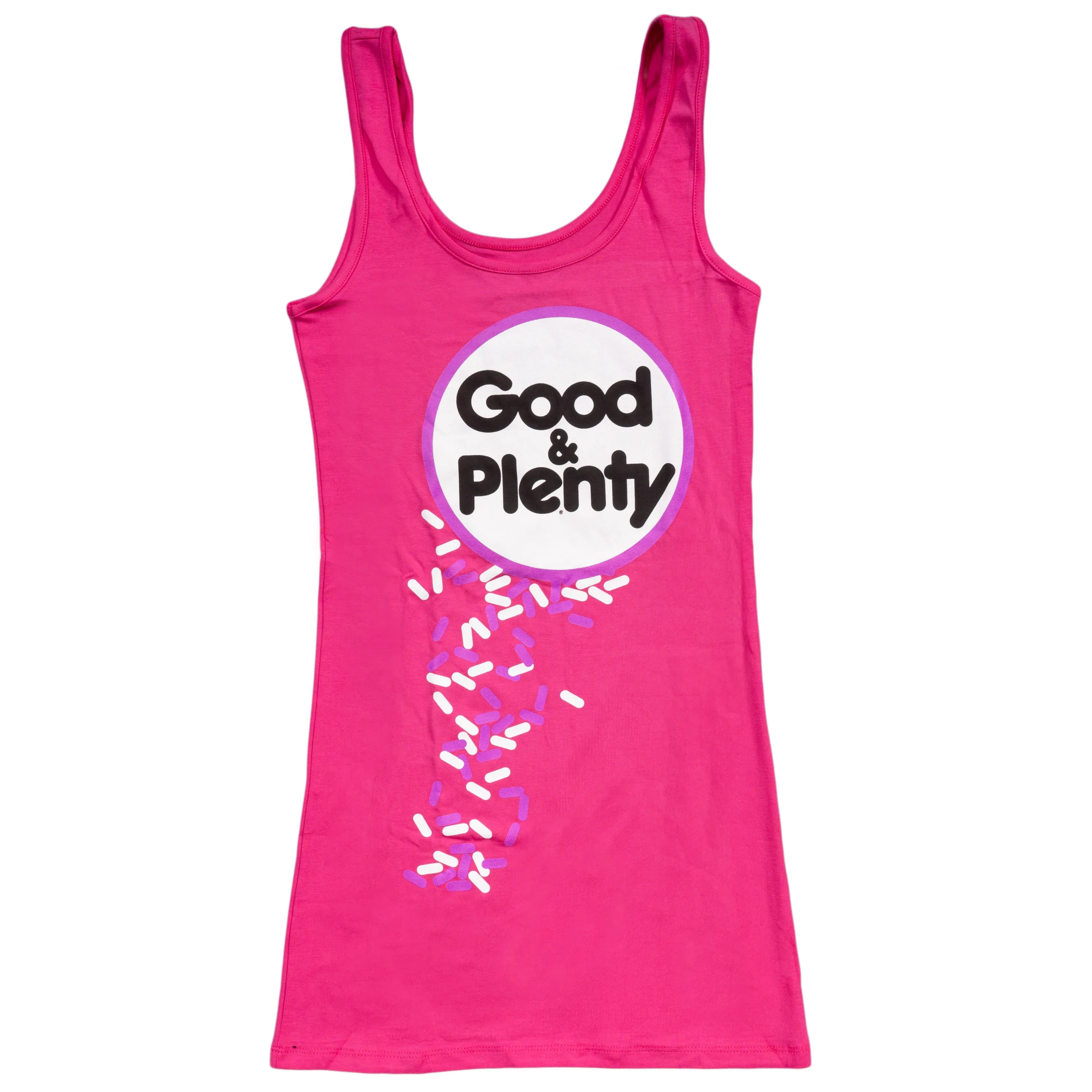 Good & Plenty Candy Fuschia Tunic Tank Dress