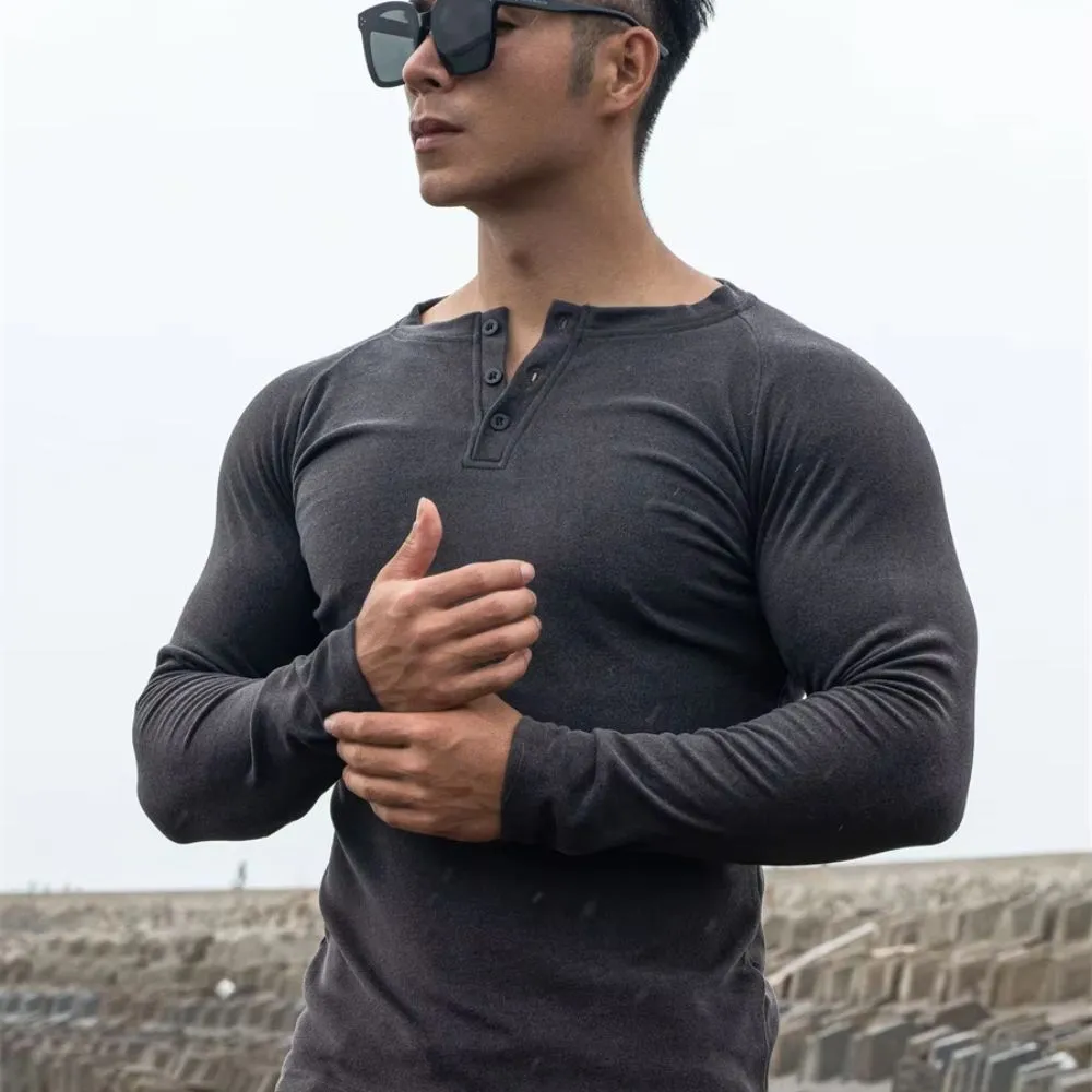 GPW-Men's Athletic Fit Long-Sleeve T-Shirt – Built for the Gym