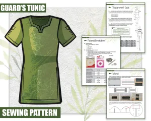 Guard's Tunic Sewing Pattern/Downloadable PDF and Tutorial Book