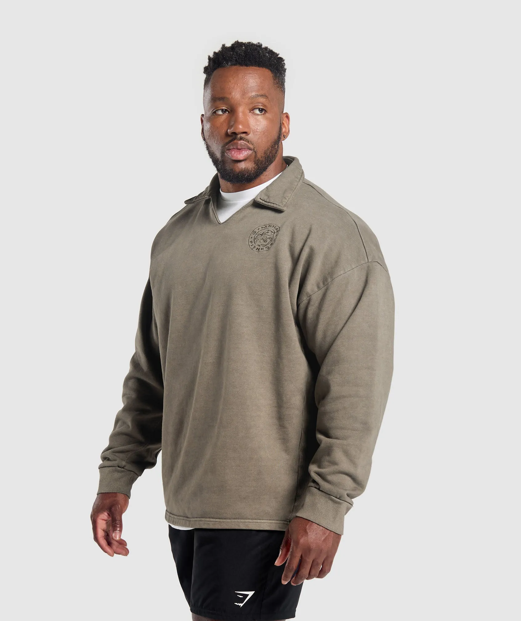 Gymshark Premium Legacy Pullover - Camo Brown