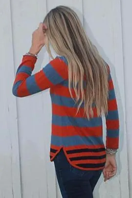 Harrison Cashmere Striped Sweater