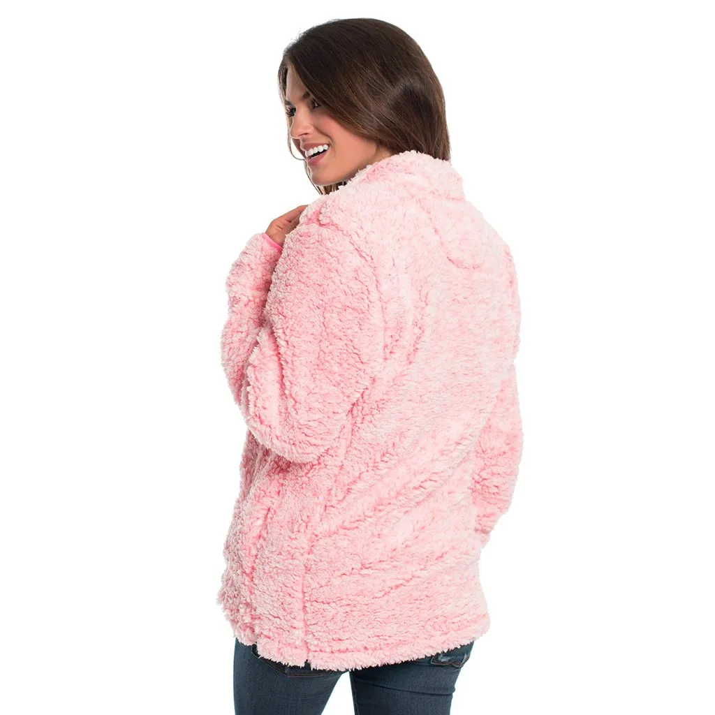 Heather Sherpa Pullover with Pockets