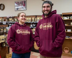 Hercules Candy Maroon Pullover Hoodie