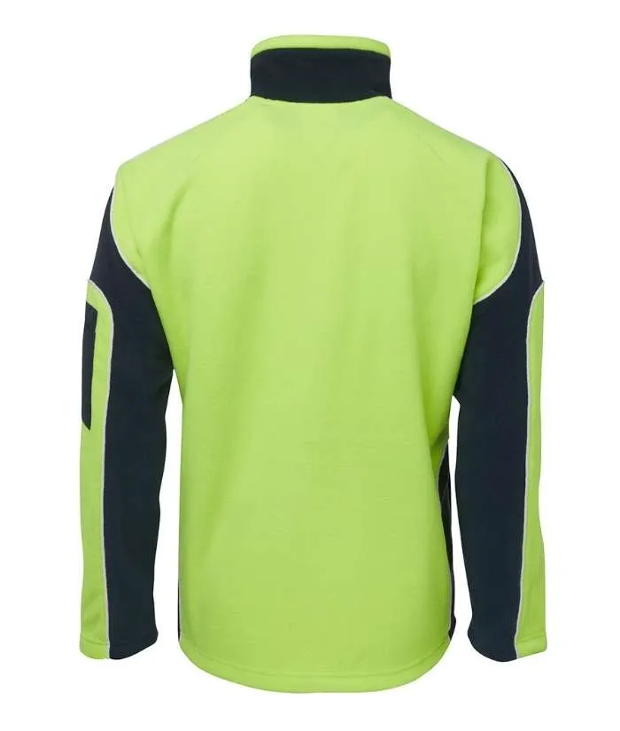 Hi Vis 4602.1 Arm Panel 1/2 Zip Polar Fleece