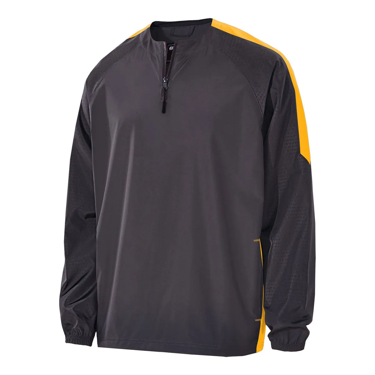 Holloway Men's Carbon/Light Gold Bionic Quarter Zip Pullover