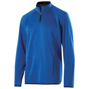 Holloway Men's Royal Heather Fleece Quarter Zip Artillery Pullover