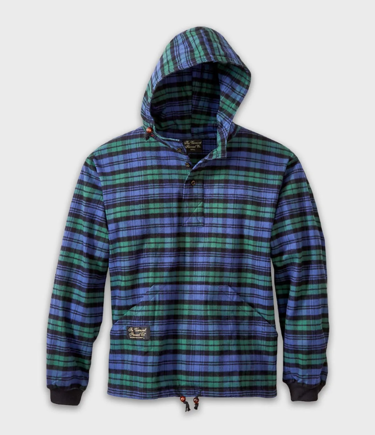 Hooded Flannel Pullover