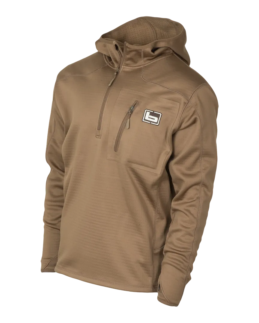 Hooded Mid Layer Fleece Pullover