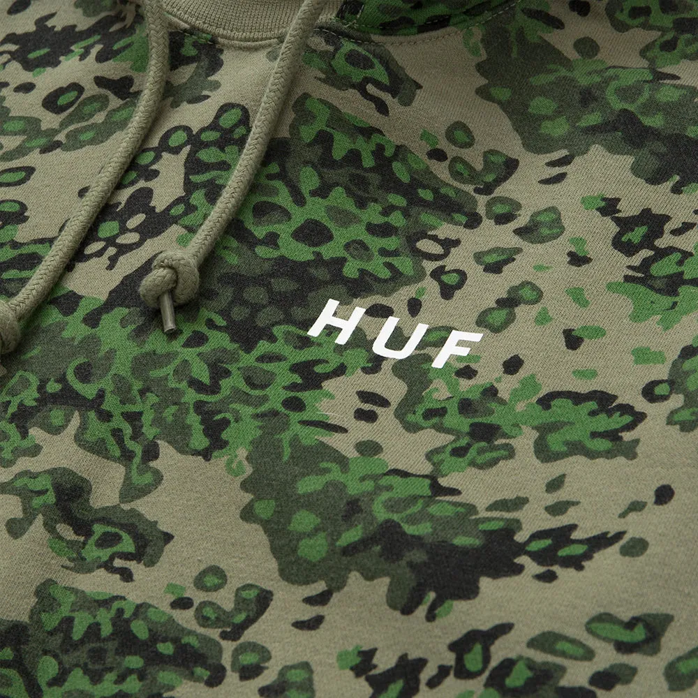 HUF CONTRA MOCKNECK P/O HOODIE // GREEN CAMO