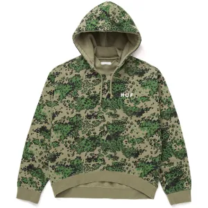 HUF CONTRA MOCKNECK P/O HOODIE // GREEN CAMO