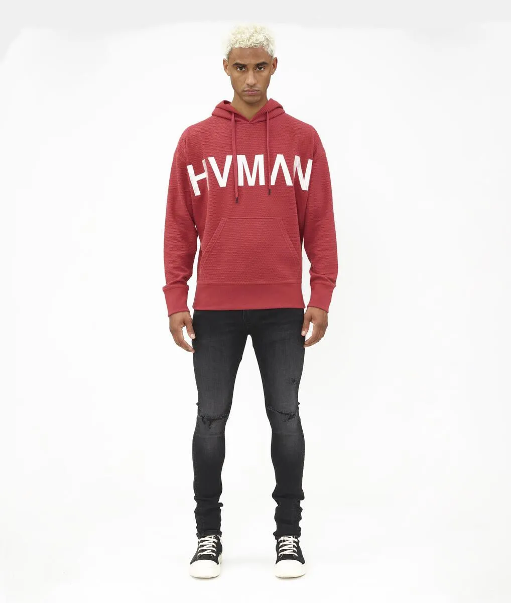 HVMAN BY CULT  PULLOVER SWEATSHIRT (ROSEWOOD)