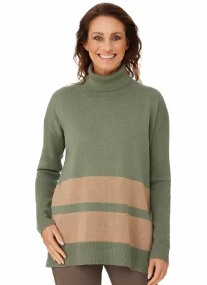 KAROOLA ROLL NECK PULLOVER