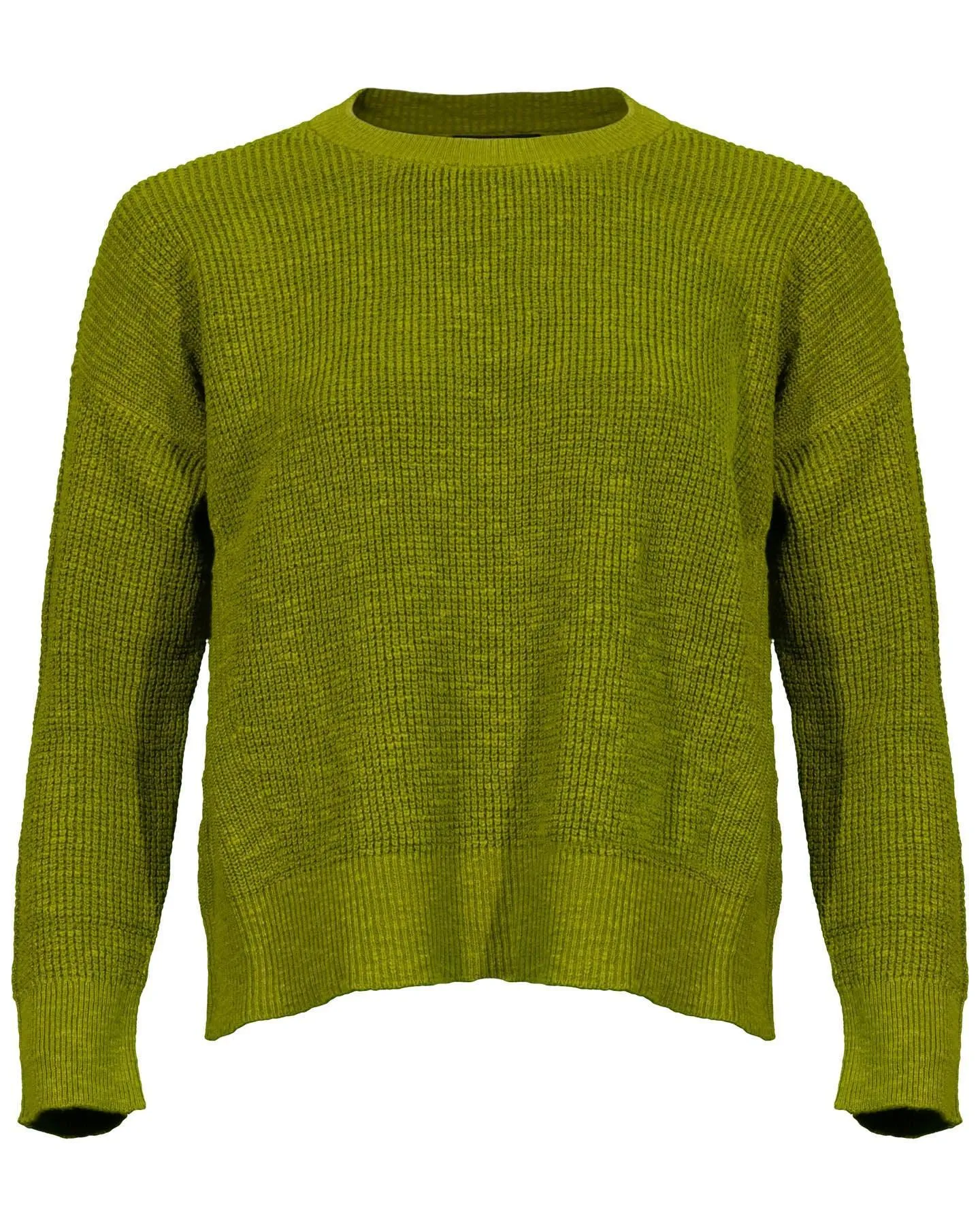 Knit Crew Neck Sweater Multigreen