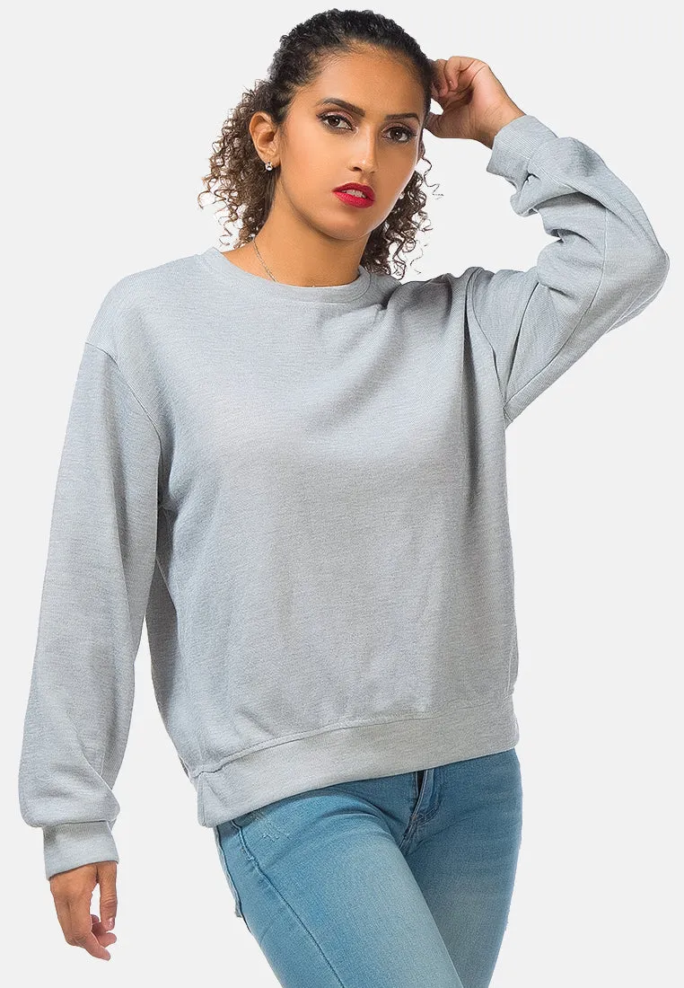 Knitted Long Sleeve Pullover Sweatshirt