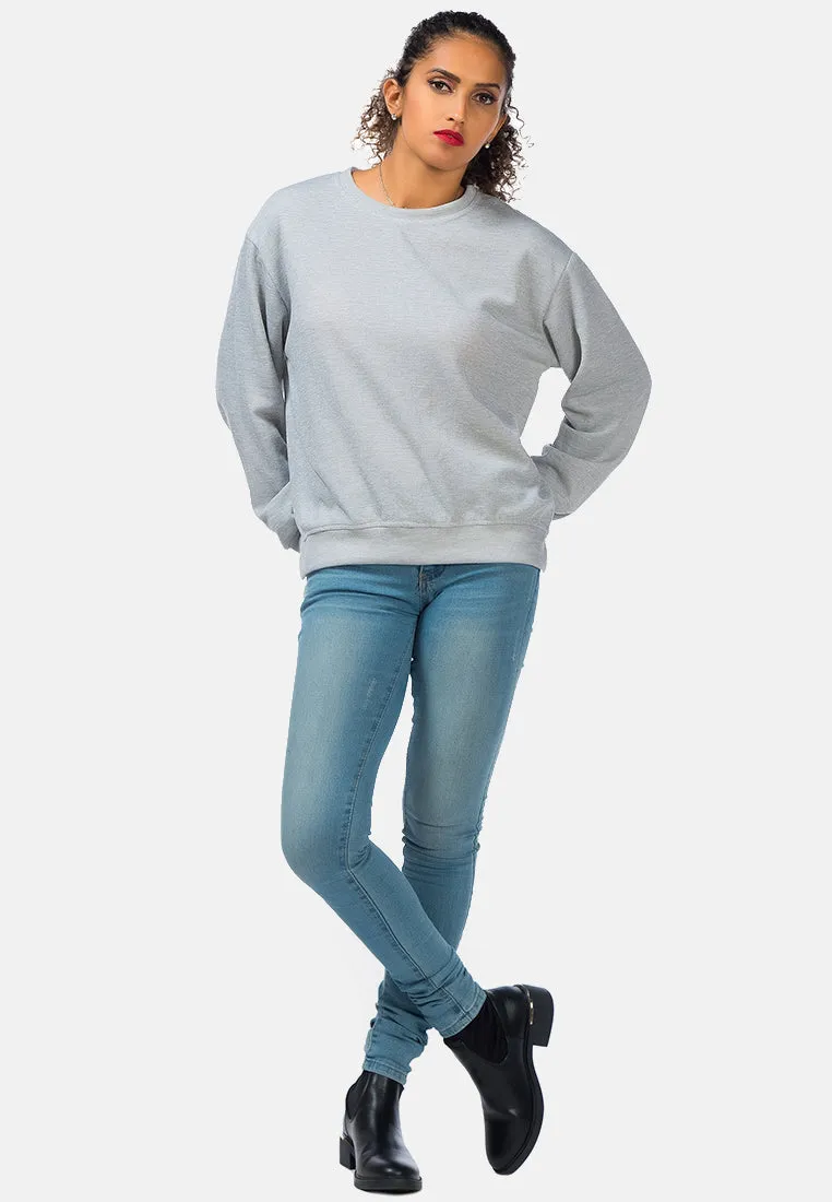 Knitted Long Sleeve Pullover Sweatshirt