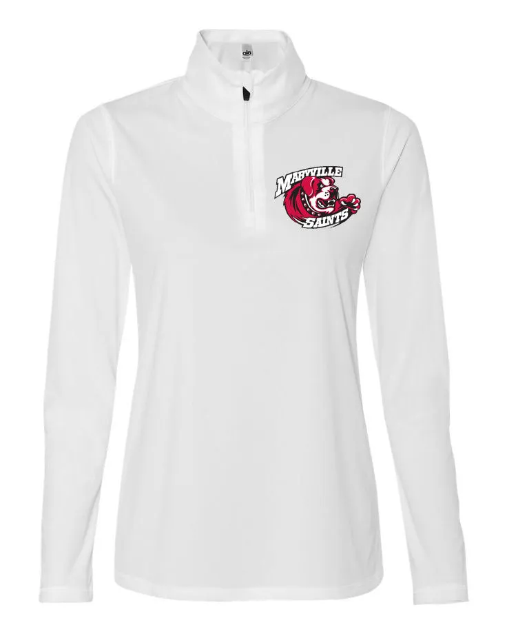 Ladies 1/4 Zip Lightweight Pullover - MU