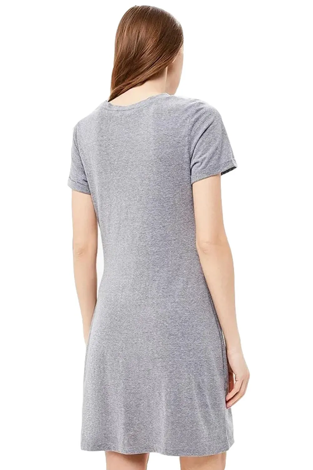 Ladies Twisted Knot Cut Out T-Shirt Dress