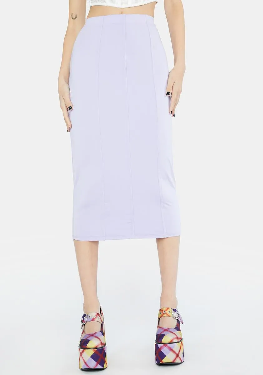 Lavender Matador Midi Skirt