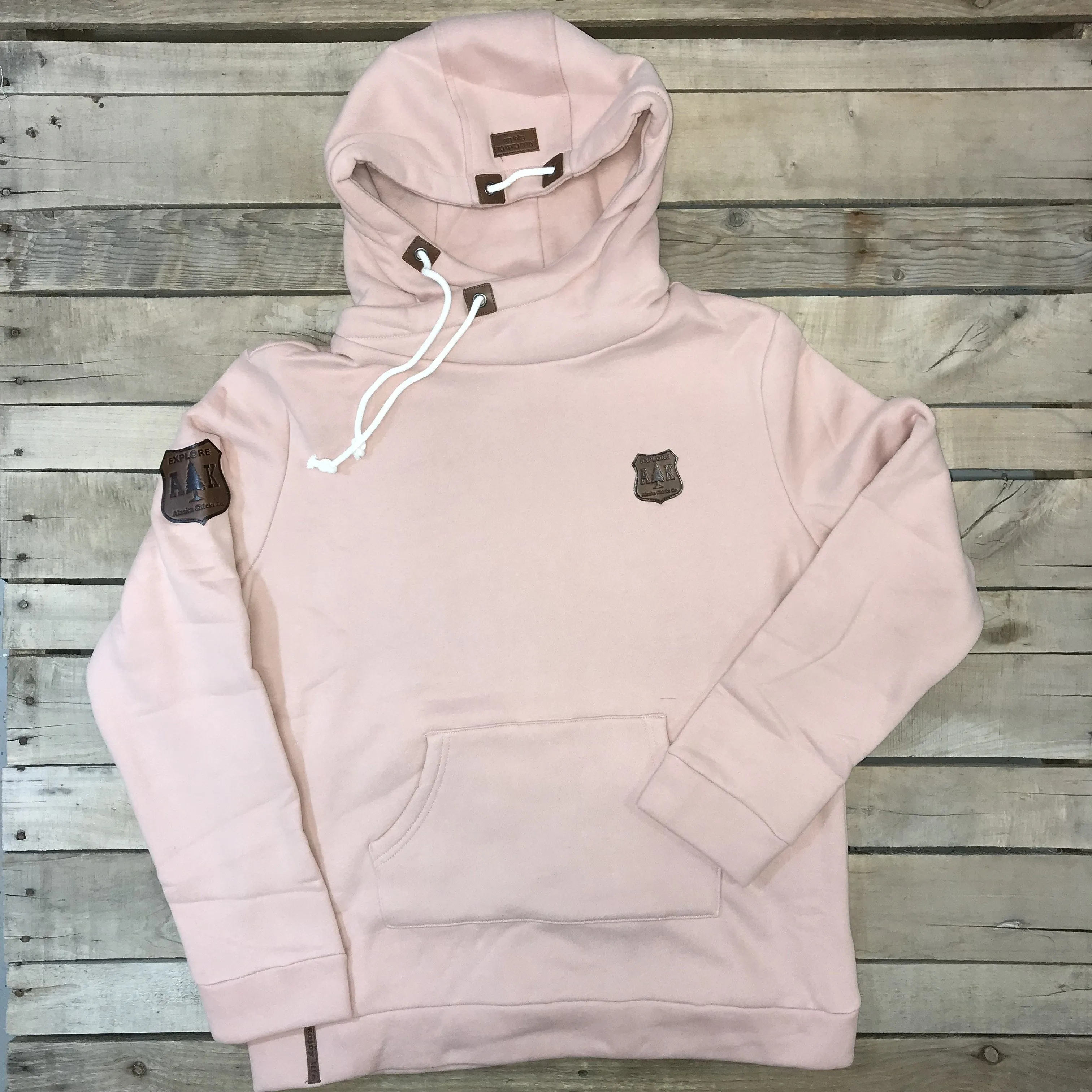 Lazy Mountain Leather Patch Hoodie