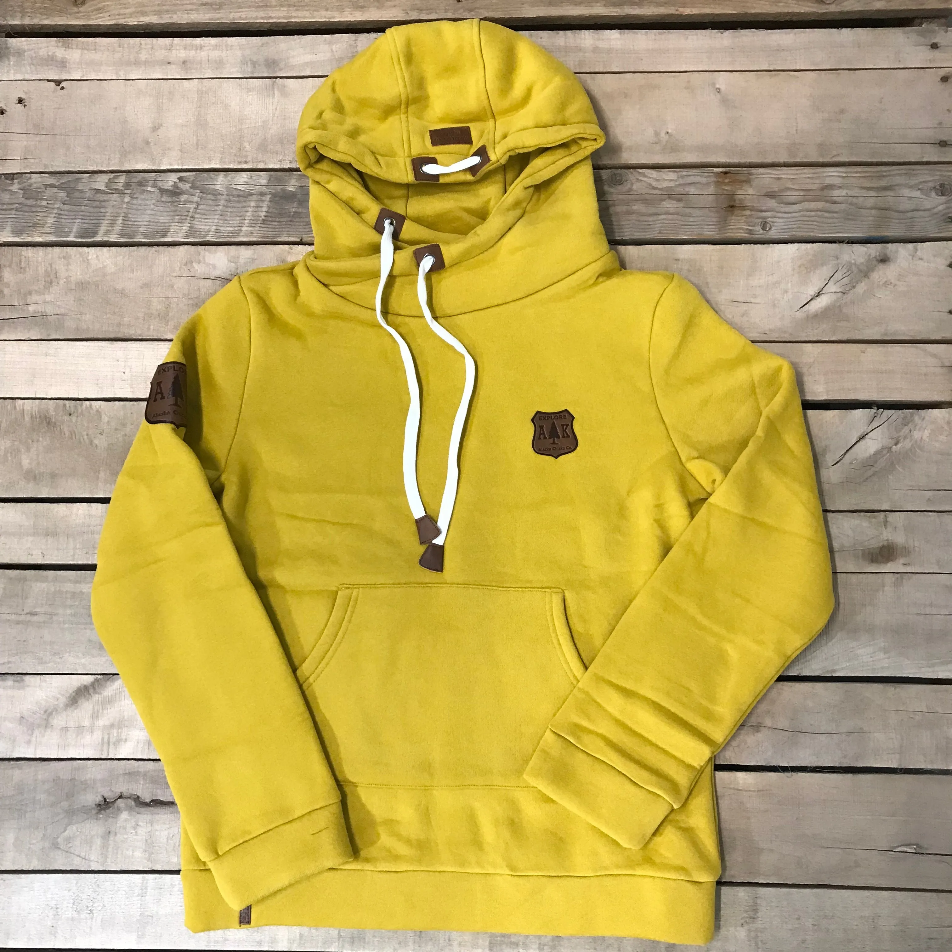 Lazy Mountain Leather Patch Hoodie