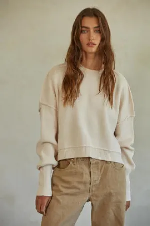 Leda Pullover in Cream