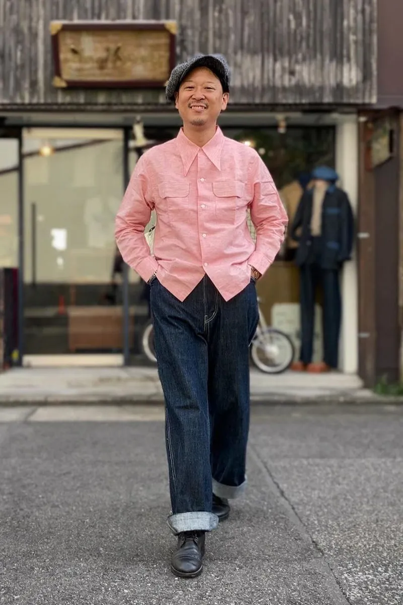 Linen 2 Flap Open Shirt