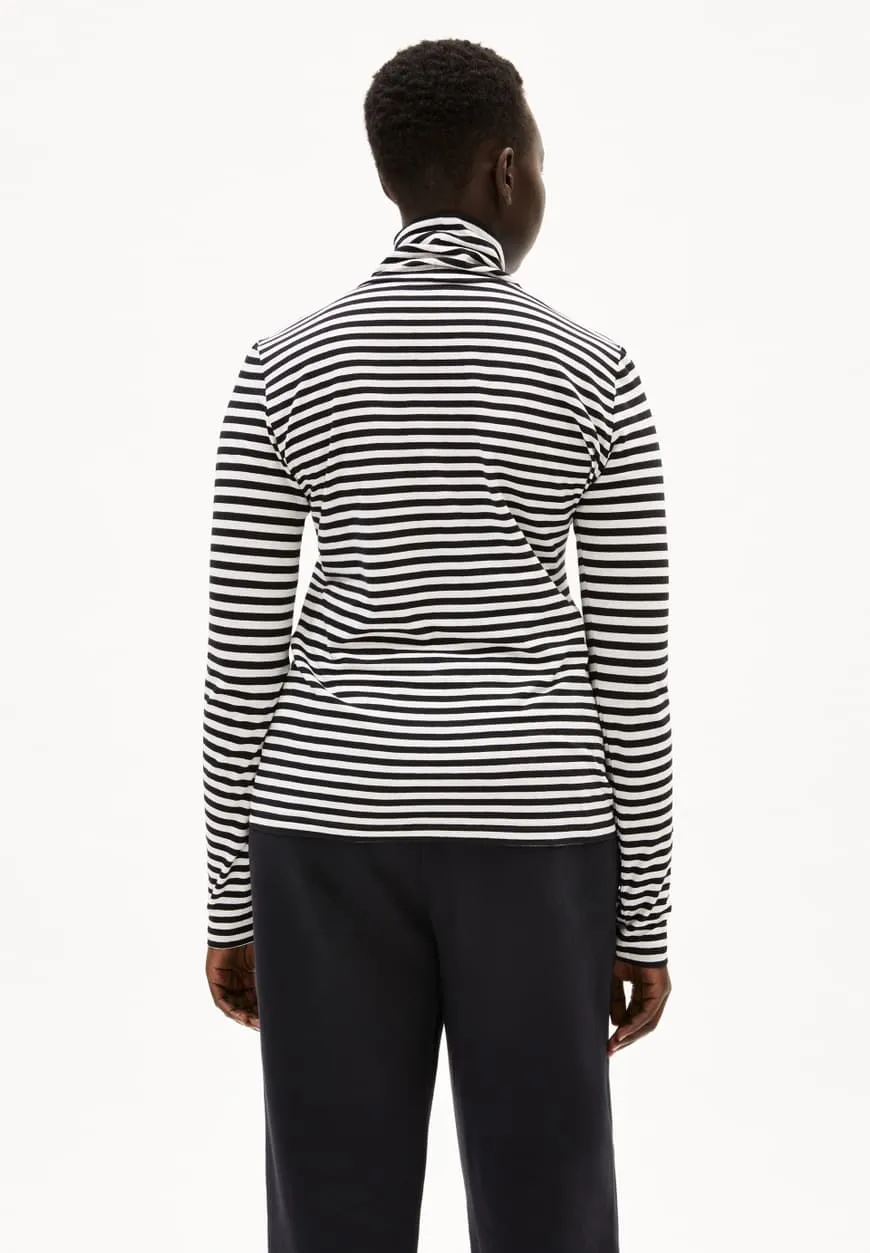 Longsleeve GRAZILIAA STRIPES white-black | ARMEDANGELS