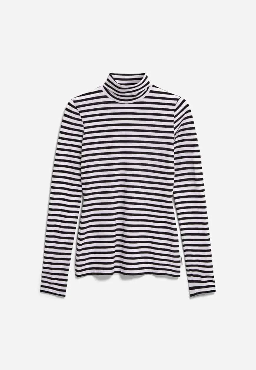 Longsleeve GRAZILIAA STRIPES white-black | ARMEDANGELS